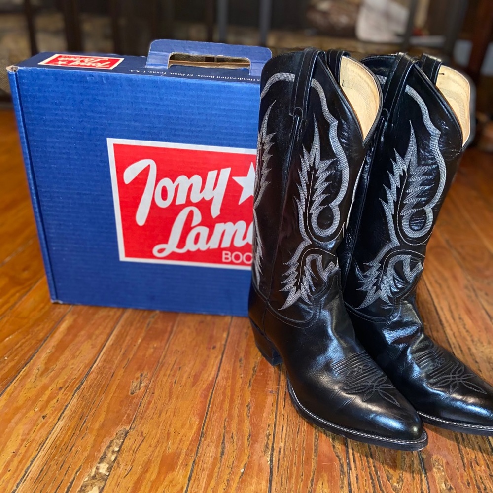 Vintage Tony Lama Cowboy boots.